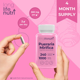 Organiseur de pilules gratuit inclus avec LongLifeNutri Pueraria Mirifica