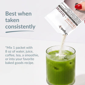 Organixx Collagen Peptides + Creatine close-up of stick pack