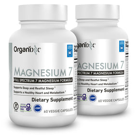 Organixx Magnesium 7 Complex 2-Pack avec capsules devant