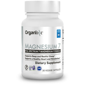 Organixx Magnésium 7 Complex en gros plan sur les capsules