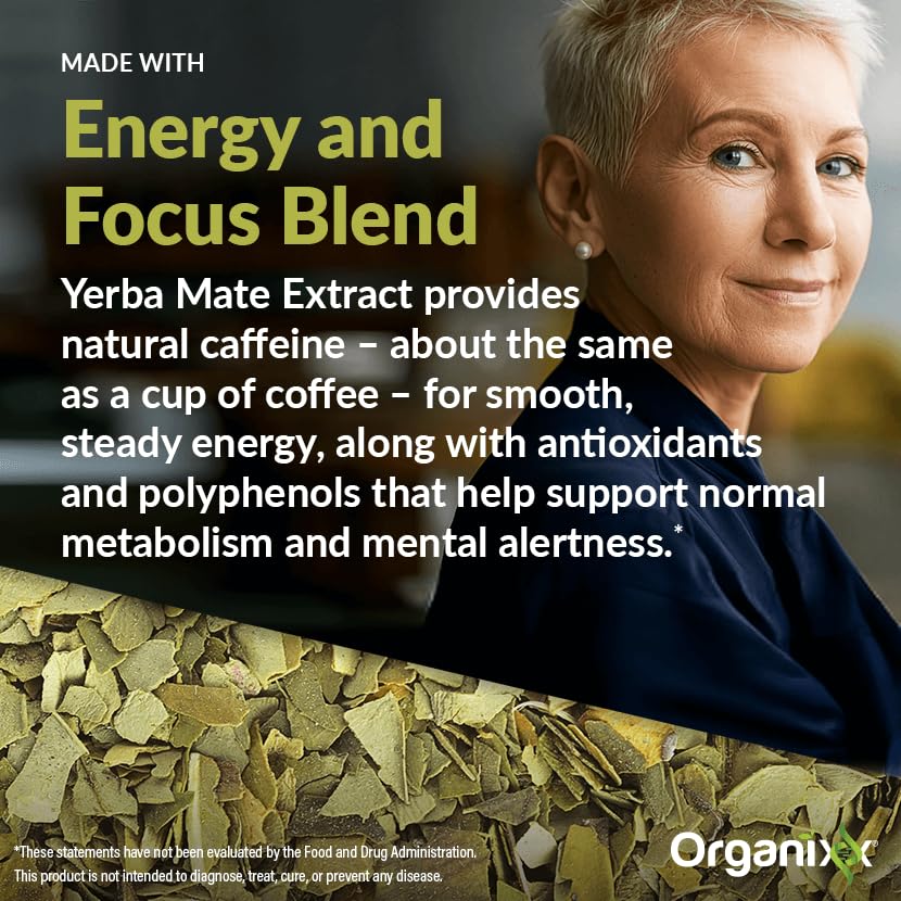 Organixx Yerba Complex boisson préparée dans un verre