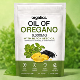 Orgatics Oil Huile d'Origan 6 000 mg flacon de 180 gélules