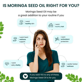 ORIBITE Huile de Graines de Moringa 1000mg capsules avec étiquette visible