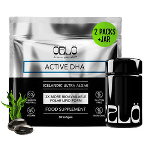 Orlo DHA Complément Alimentaire 1000mg, gélules miniatures dans un pot