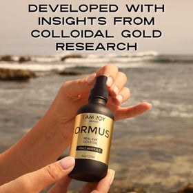 Ormus Gold Oil Monoatomique 240g sur fond blanc