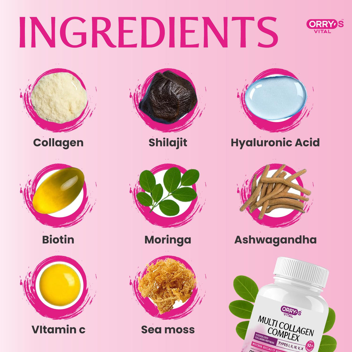 Orry's Vital Collagène Hydrolysé 109g dans un environnement naturel