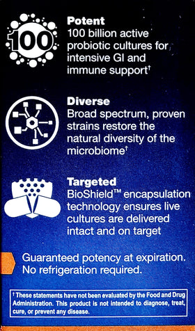 Ortho Biotic 100 Milliards CFU 30 Capsules côté