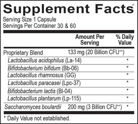 Ortho Biotic Capsules 60 Capsules emballage