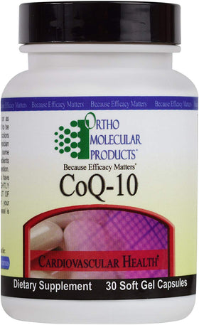 Ortho Molecular CoQ-10 100mg 30 gélules vue avant
