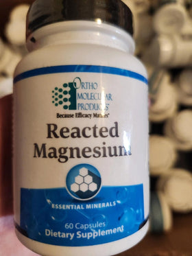 Ortho Molecular Magnésium Réagi 60 capsules vue de face avec étiquette