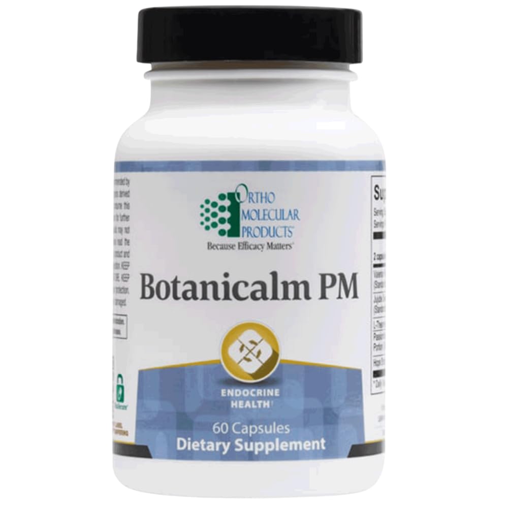 Ortho Molecular Products Botanicalm PM 60 capsules, vue avant