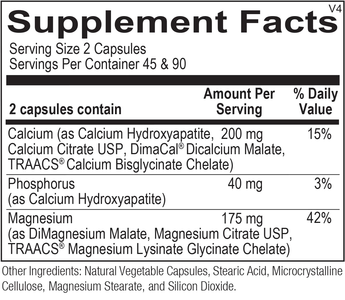 Ortho Molecular Products Réagi Cal-Mag 90g emballage et capsules