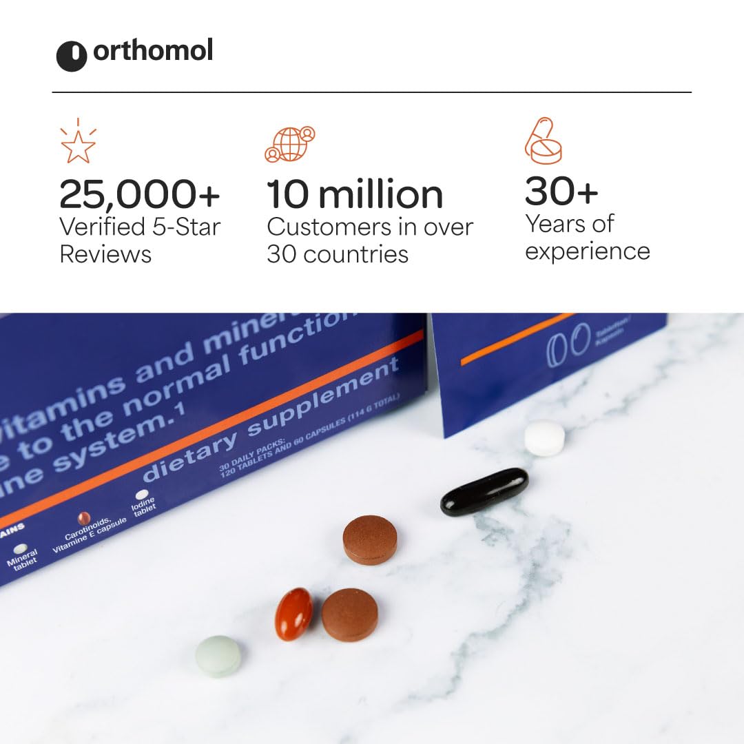 Orthomol complément alimentaire, présentation des capsules et tablettes