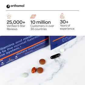 Orthomol complément alimentaire, présentation des capsules et tablettes