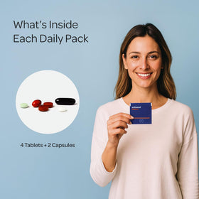 Orthomol complément alimentaire, vue de côté des capsules