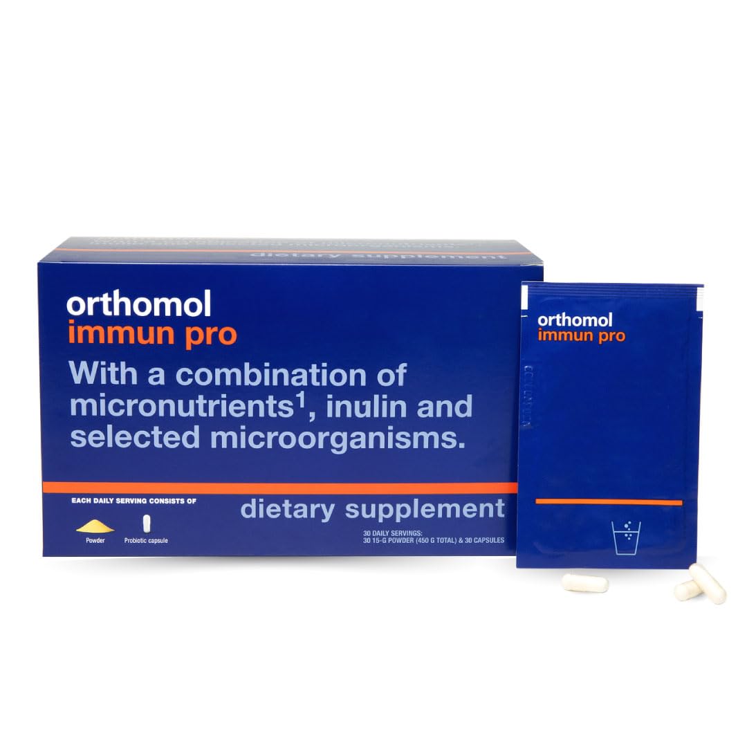 Orthomol daily wellness Pro complément alimentaire en poudre et capsules, vue de face