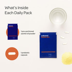 Orthomol daily wellness Pro complément alimentaire sur une table