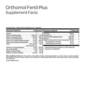 Orthomol Fertil Plus boîte contenant 30 sachets