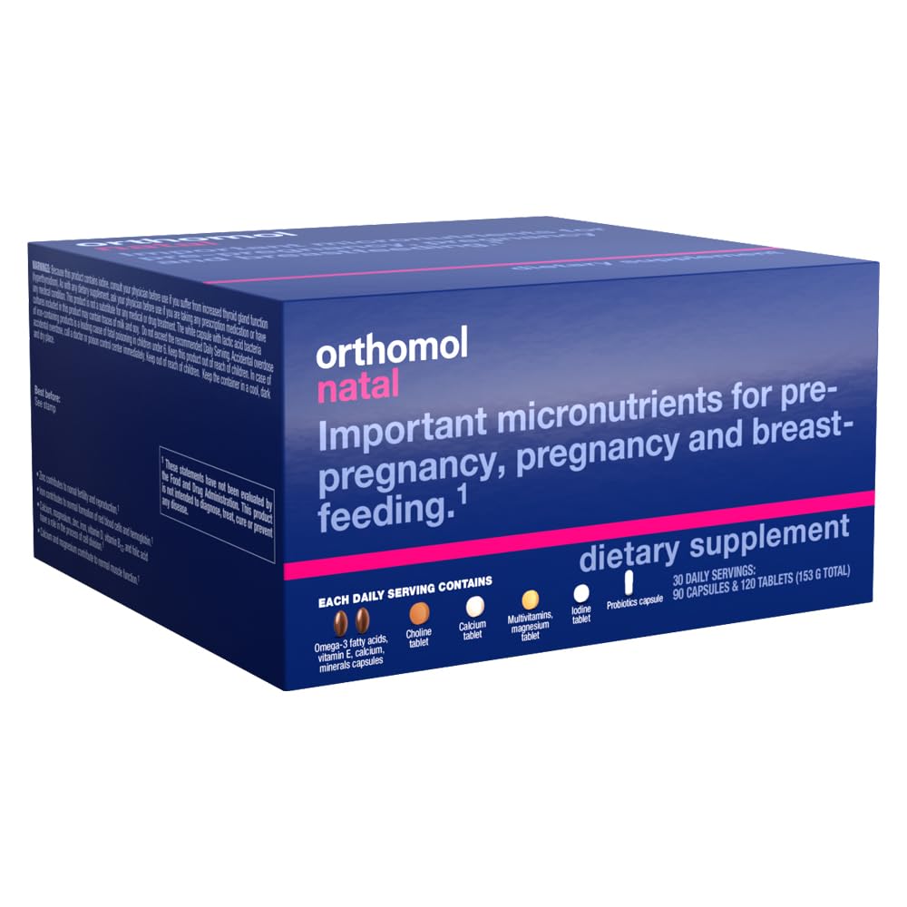 Orthomol Natal Complément Alimentaire avec étiquette des ingrédients