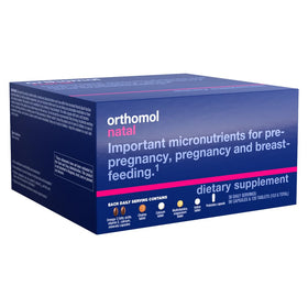 Orthomol Natal Complément Alimentaire avec étiquette des ingrédients