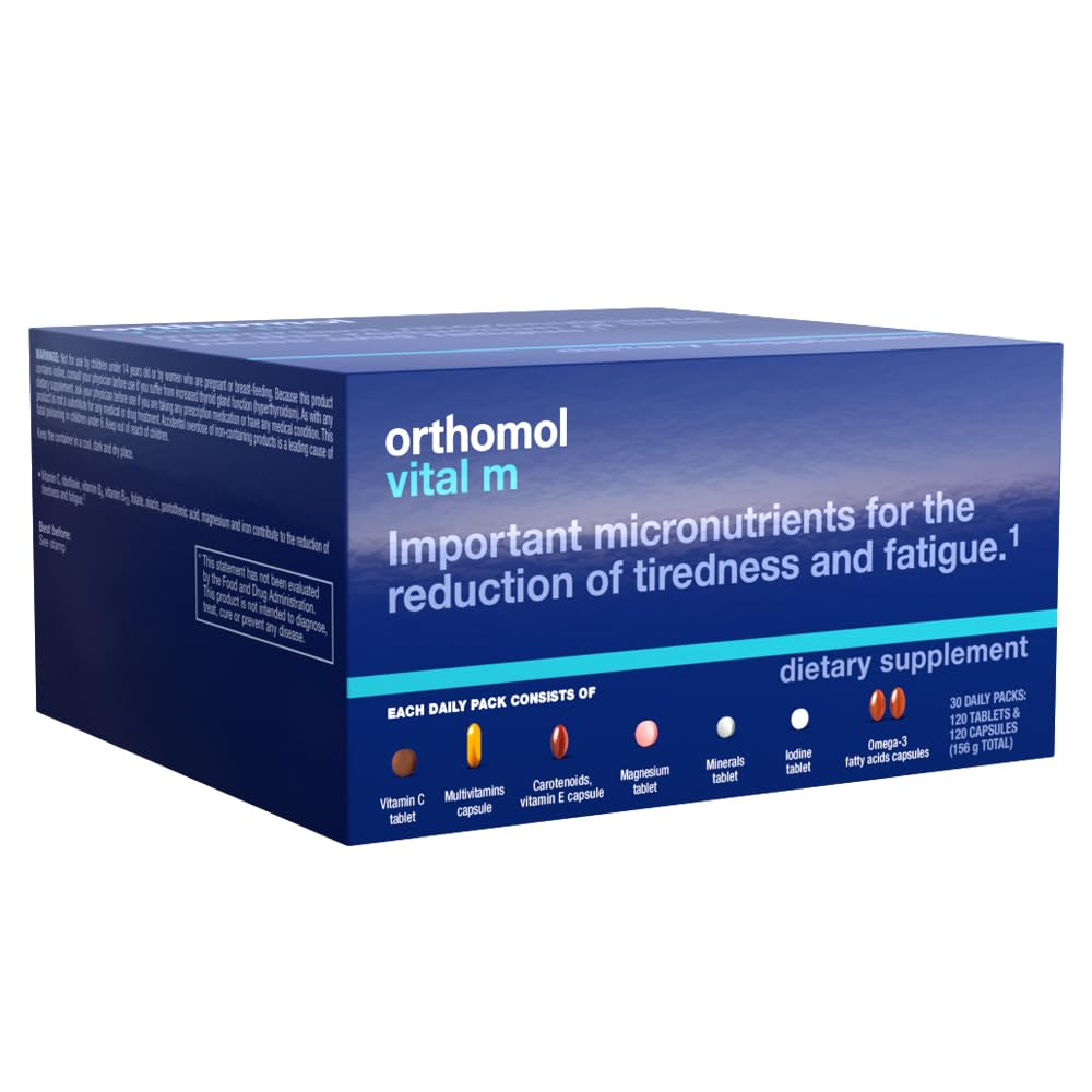 Orthomol Vital M Complément Multivitaminé pour Hommes, aperçu des comprimés