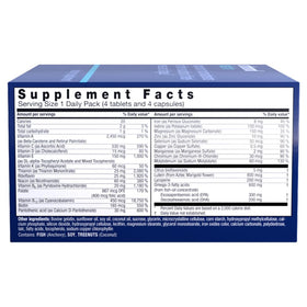 Orthomol Vital M Complément Multivitaminé pour Hommes, boîte ouverte avec comprimés visibles