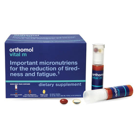 Orthomol Vital M paquet avant avec capsules et liquide
