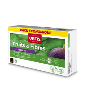 Ortis Fruits & Fibres Regular 45 carrés à mâcher vue de face