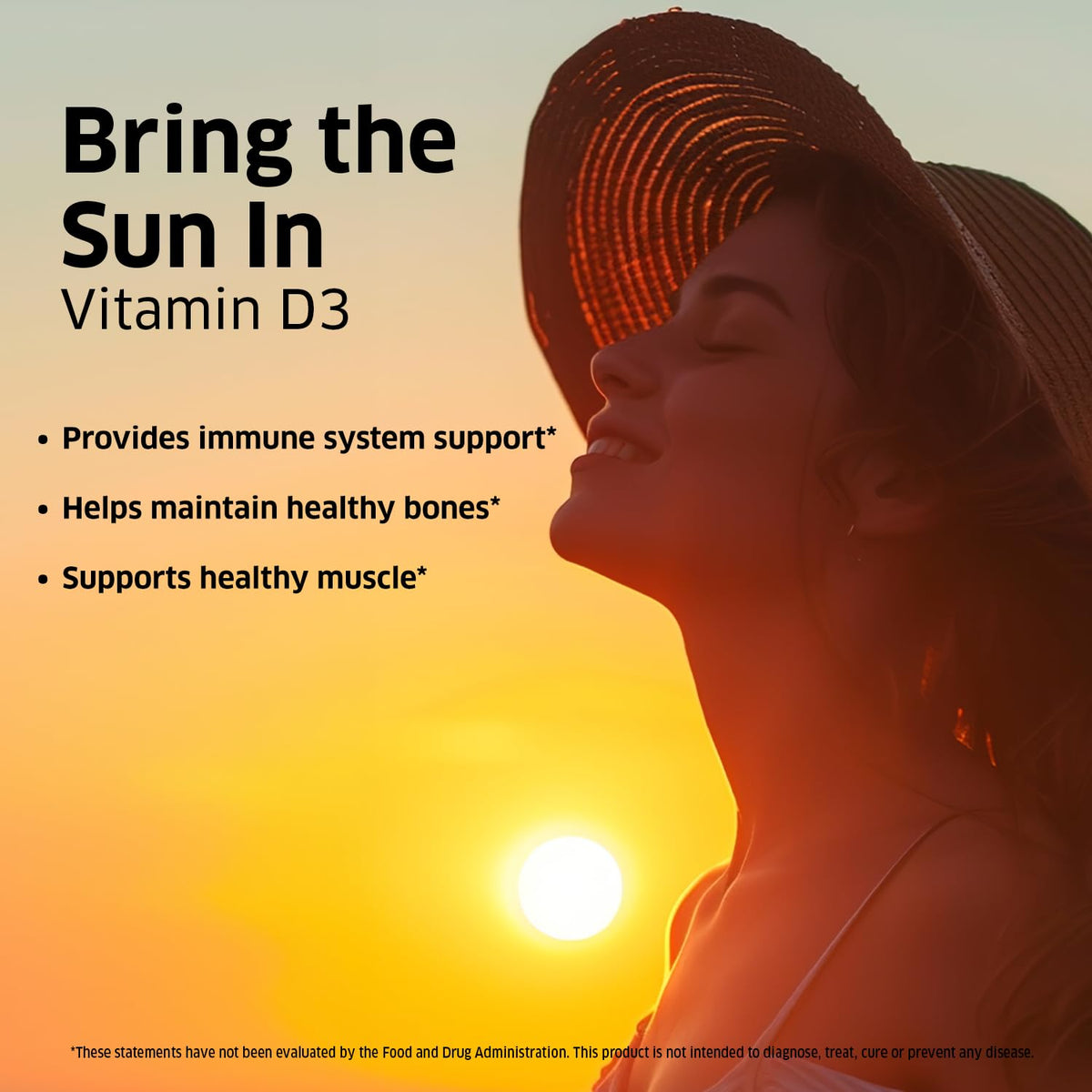 ORZAX Vitamine D3 10000 IU gélules softgel avec une main