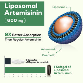 Osasuna Artémisinine 600 mg gélules, vue de côté