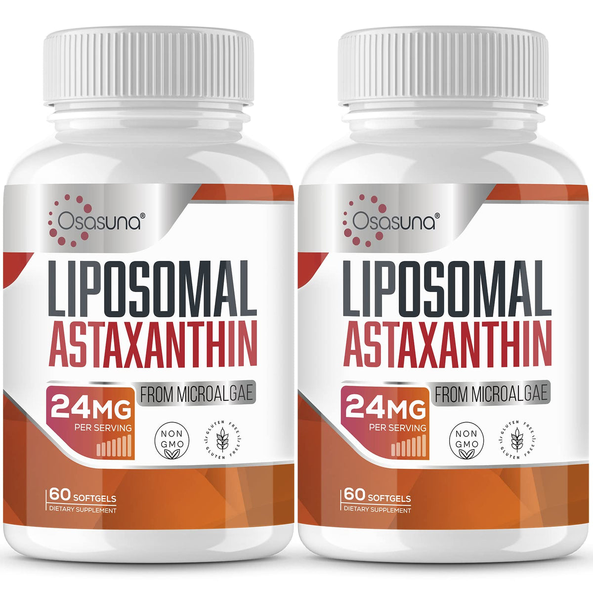 Osasuna Astaxanthine Liposomale 24 mg gélules, vue de face