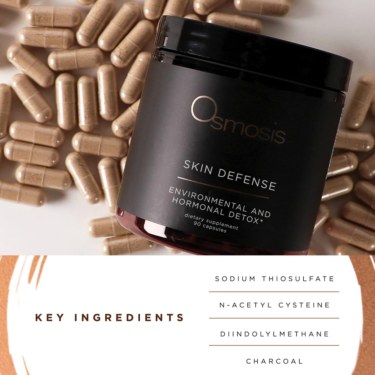 OSMOSIS Complément Alimentaire Défense Cutanée 90 Capsules côté