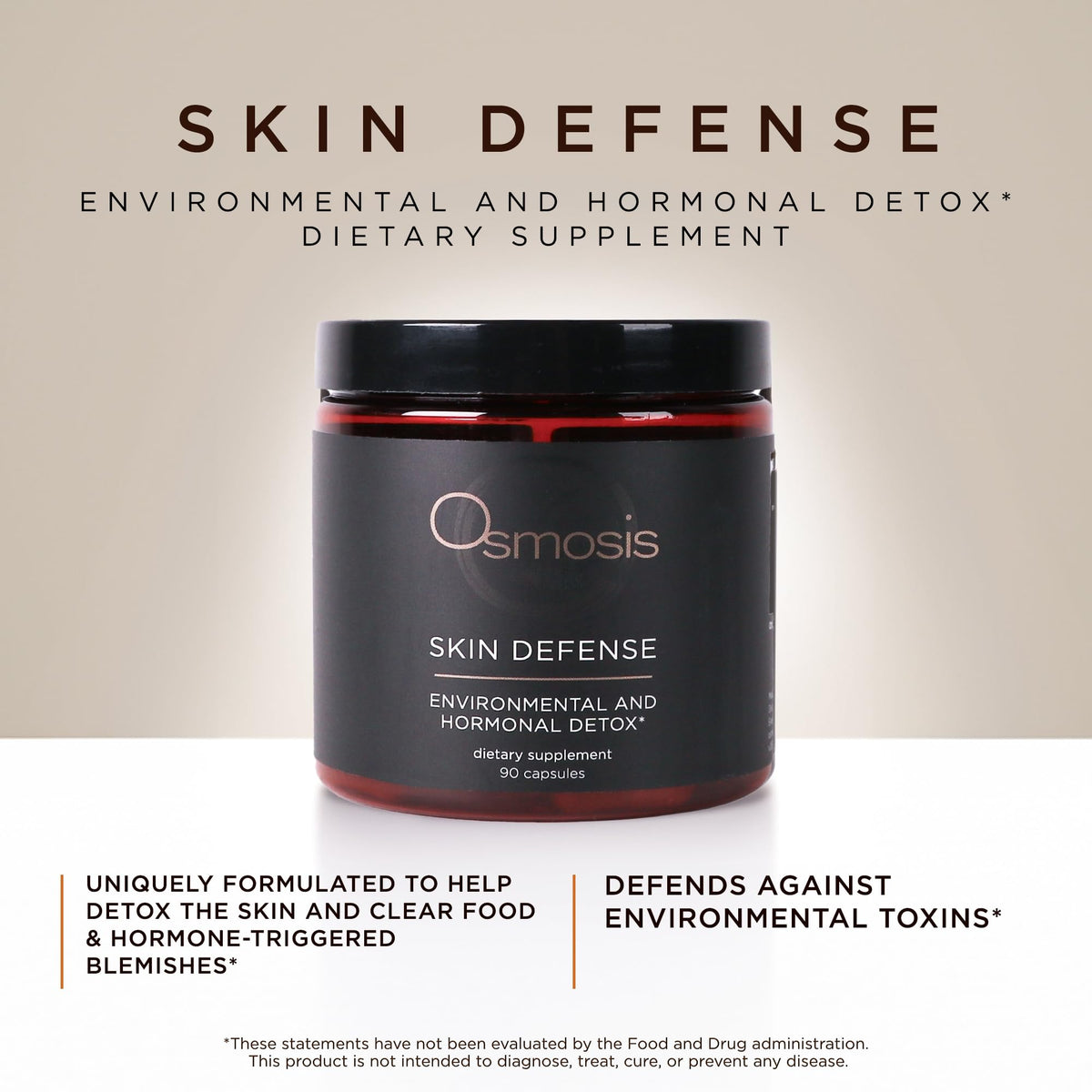 OSMOSIS Complément Alimentaire Défense Cutanée 90 Capsules vue arrière