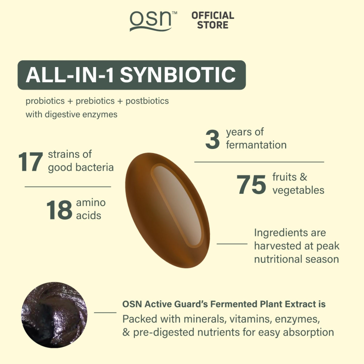 OSN Probiotiques 60 gélules softgels côté