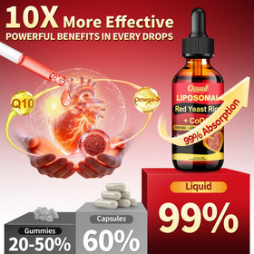 Ossual Riz Rouge 1500mg avec CoQ10 vue de dessus