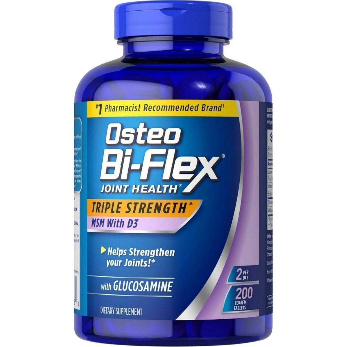 Osteo Bi-Flex 200 comprimés de vitamine D3, avant du paquet