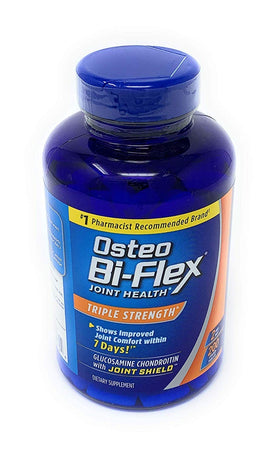 Osteo Bi-Flex 200 comprimés devant un fond neutre