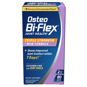 Osteo Bi-Flex Glucosamine Triple Force 80 comprimés face avant