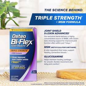 Osteo Bi-Flex Glucosamine Triple Force dos de l'emballage