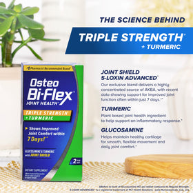 Osteo Bi-Flex Glucosamine Triple Force, gélules avec verre d'eau