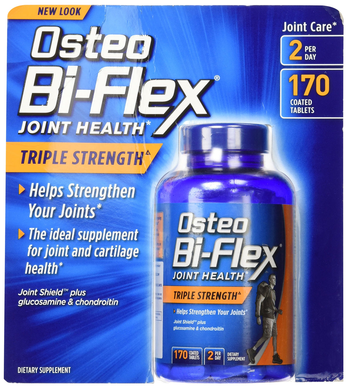 Osteo Bi-Flex Triple Force 170 comprimés vue avant de l'emballage