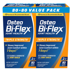 Osteo Bi-Flex Triple Force 80 comprimés devant l'emballage