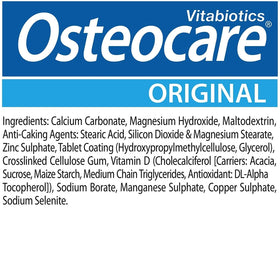 Osteocare Calcium 800mg 90 tablettes avec étiquette bien visible