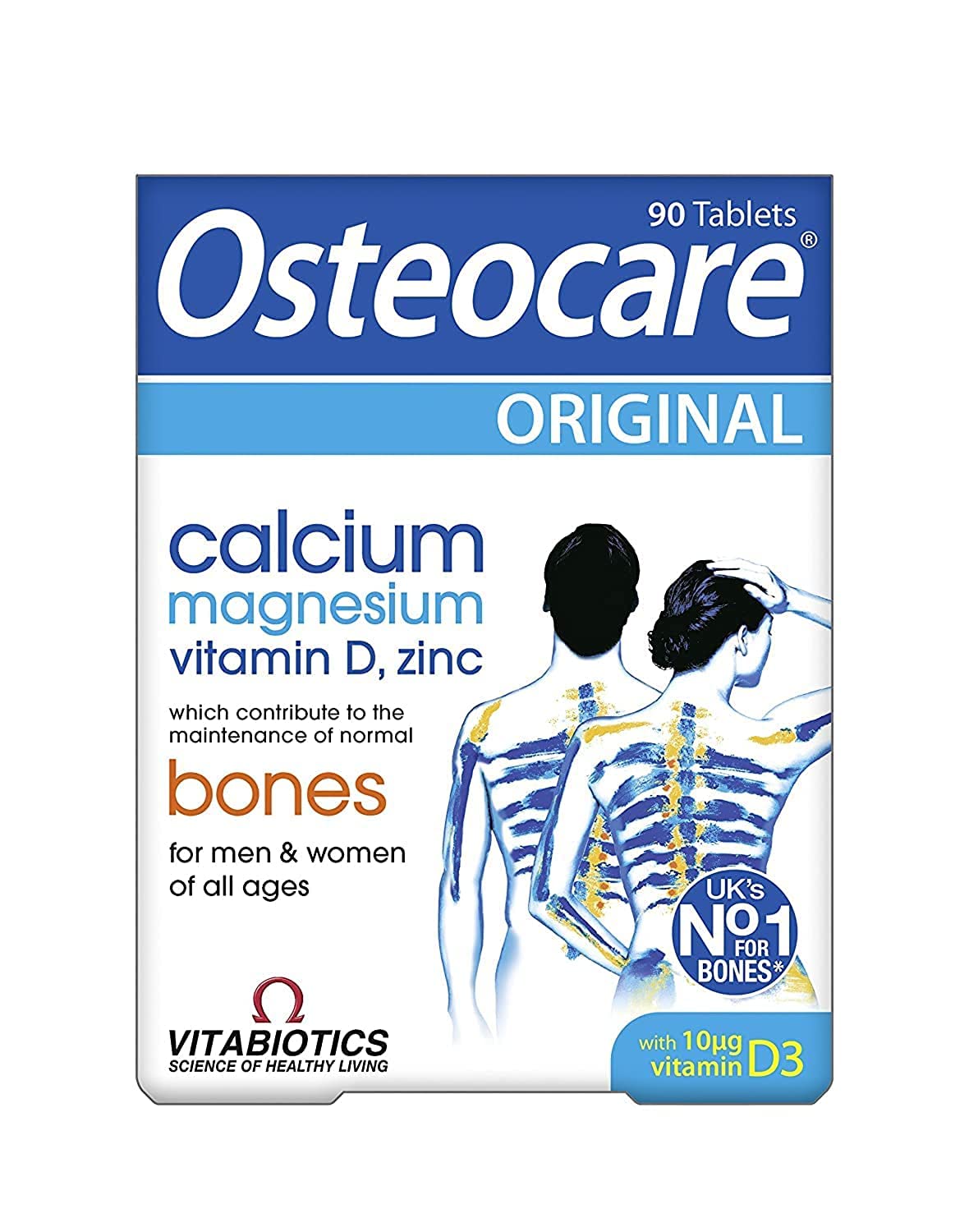 Osteocare Calcium 800mg 90 tablettes vue avant