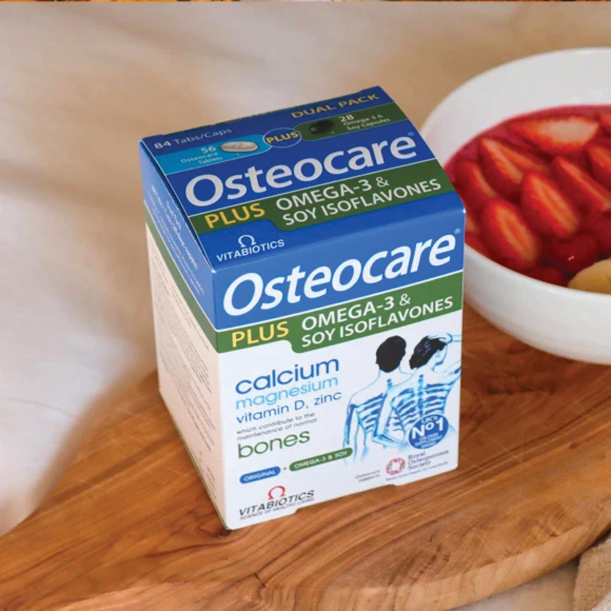 Osteocare Plus 2-en-1 vue arrière de l'emballage