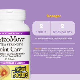 OsteoMove Extra Strength 60 Tablettes emballage