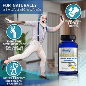Osteorganical Calcium d'Algue 120 gélules en main