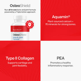 OsteoShield Complément Alimentaire Calcium gélules et boîte