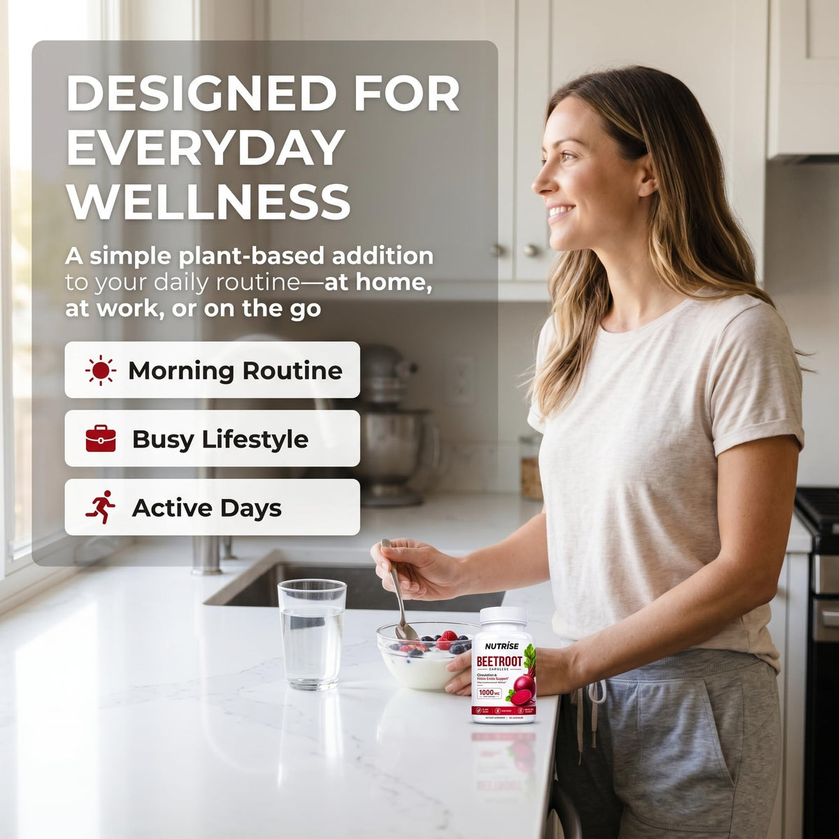 Ouvrir le flacon ONAISE de capsules de betterave