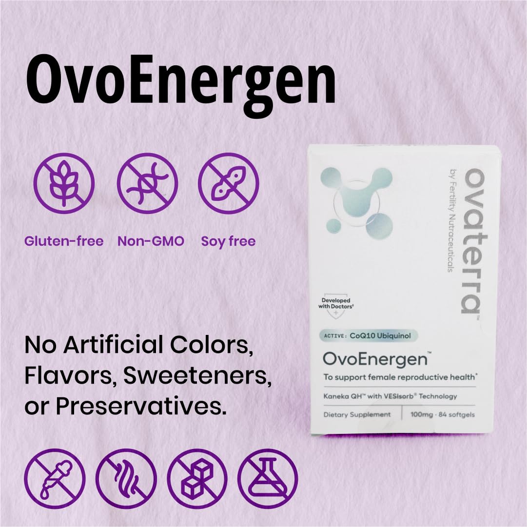 Ovaterra OvoEnergen CoQ10 100mg gélules et emballage